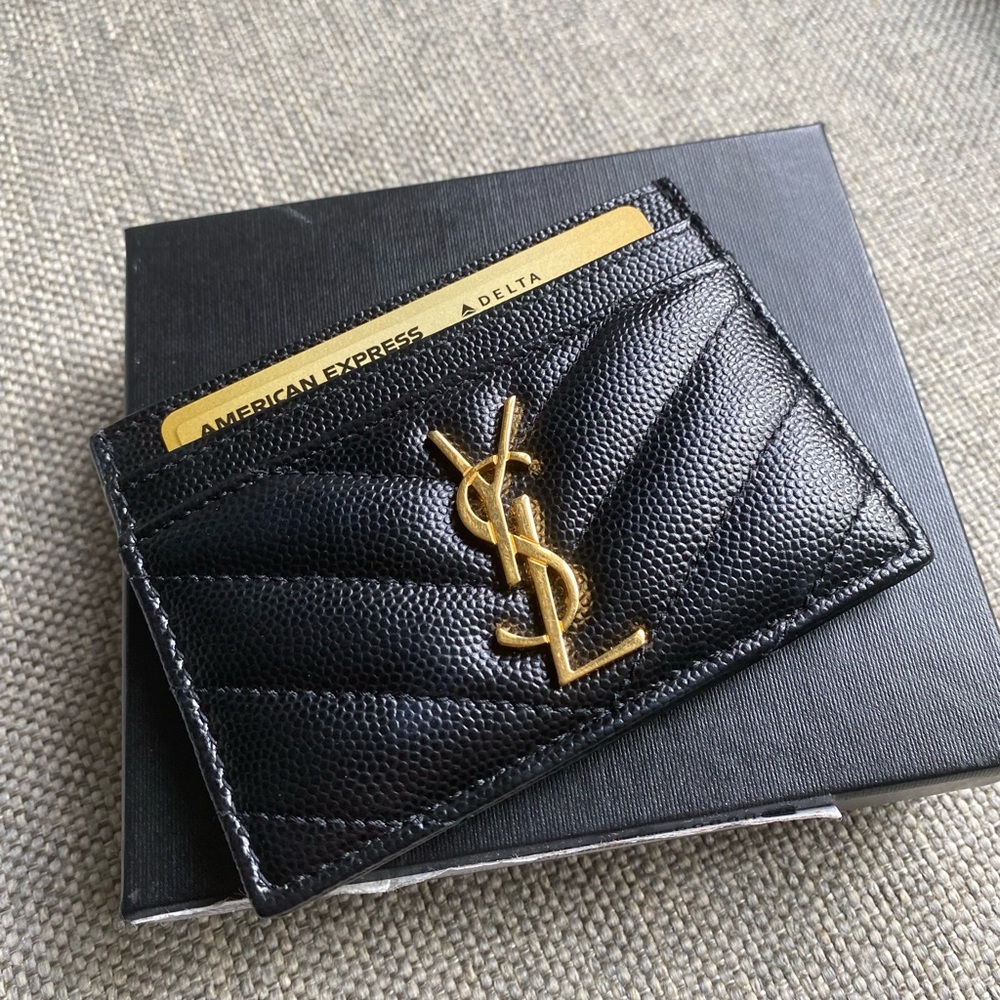 Authentic saint Laurent card holder